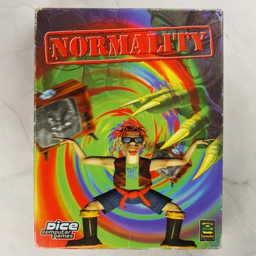 A Normality PC videójáték eredeti papírdobozos kiadásának előlapja