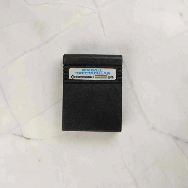Fekete Pinball Spectacular cartridge Commodore 64 számítógéphez