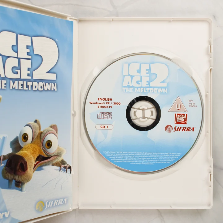Ice Age 2: The Meltdown CD-lemez a felnyitott műanyag tokban