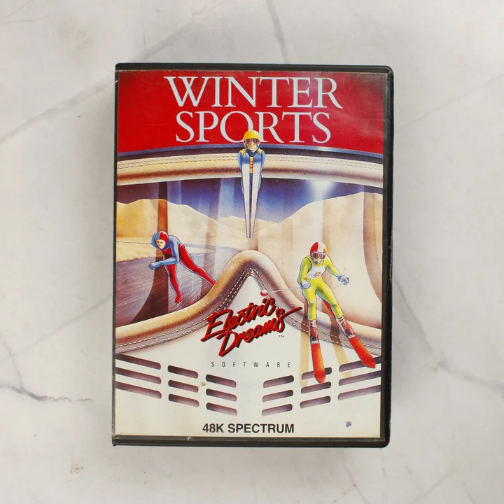 Winter Sports videójáték előlapja ZX Spectrum 48K platformra
