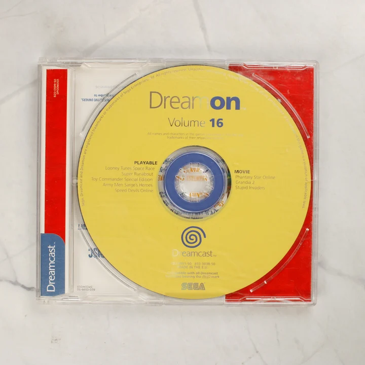 Sega Dreamcast DreamOn Volume 16 demólemez műanyag tokban