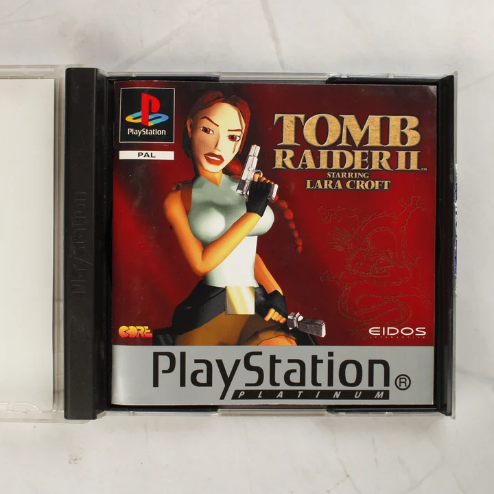 Tomb Raider II PlayStation 1 kézikönyv a tokban