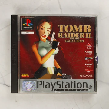 Tomb Raider II Starring Lara Croft PlayStation 1 Platinum tok előlapja