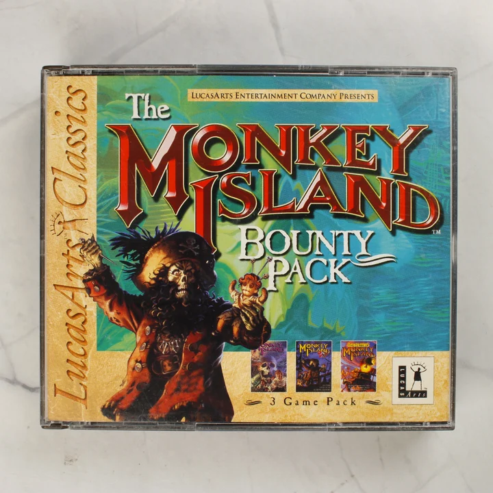 The Monkey Island Bounty Pack előlap The Monkey Island Bounty Pack PC játék előlapja műanyag tokban