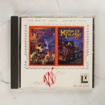 The White Label Double Pack Monkey Island 1 és 2 tok előlapja