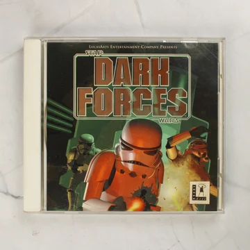 Star Wars Dark Forces Mac CD-ROM videójáték műanyag tokja elölről