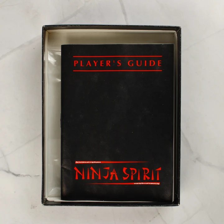 Ninja Spirit Player's Guide használati útmutató a dobozban