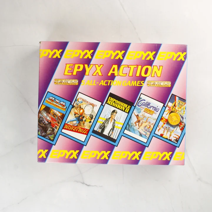 Epyx Action videójáték-válogatás dobozának eleje
