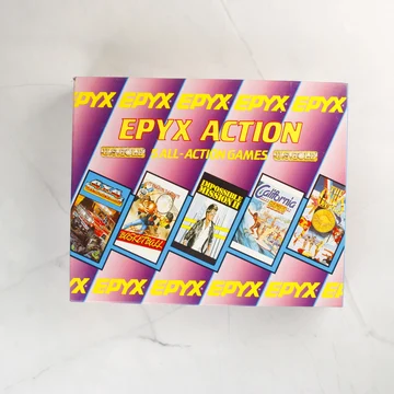 Epyx Action videójáték-válogatás dobozának eleje