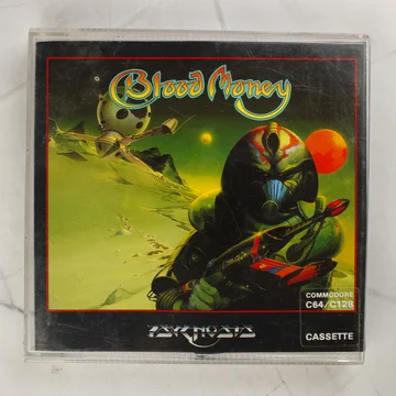 Blood Money Commodore 64 videójáték tokja a borítóval
