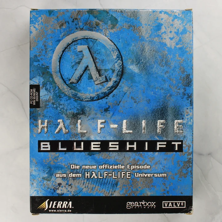 Half-Life Blue Shift PC doboz előlap Half-Life Blue Shift PC videójáték eredeti papírdoboza elölről