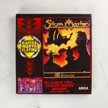 Storm Master Amiga számítógépes játék dobozos kiadásának előlapja