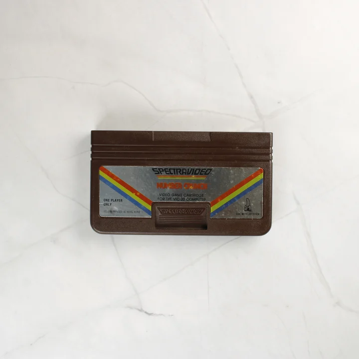 Number Crunch VIC-20 cartridge Number Crunch barna cartridge Commodore VIC-20-hoz