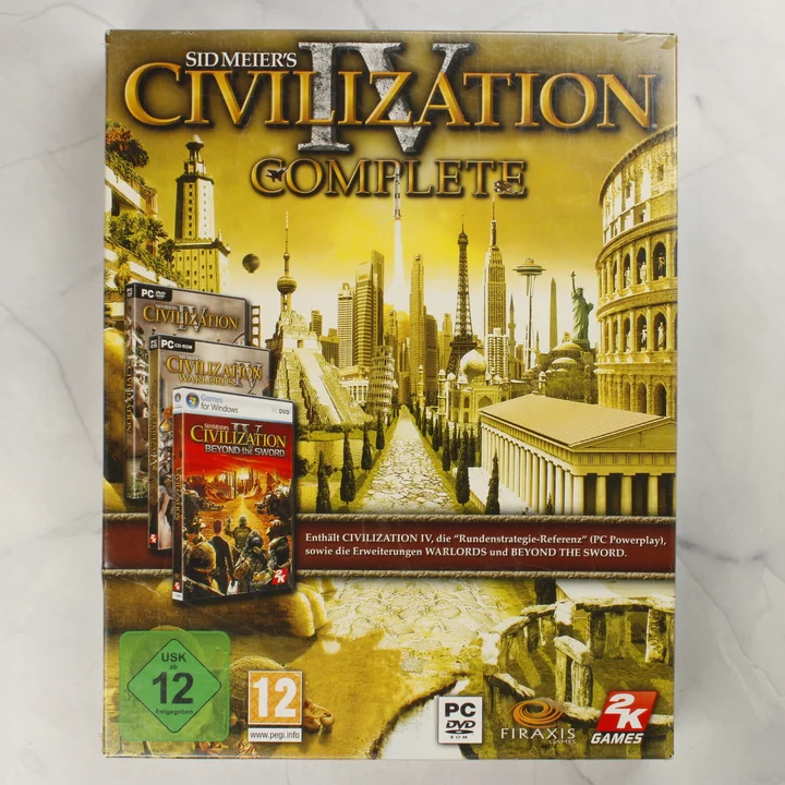 Sid Meier's Civilization IV Complete PC-s dobozos videójáték elülső borítója