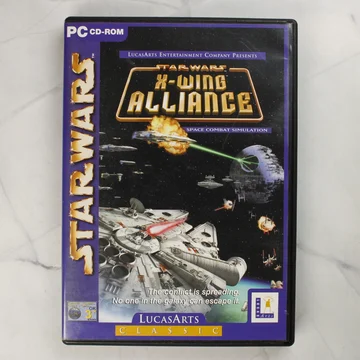 Star Wars X-Wing Alliance PC-s videójáték tokjának elülső borítója