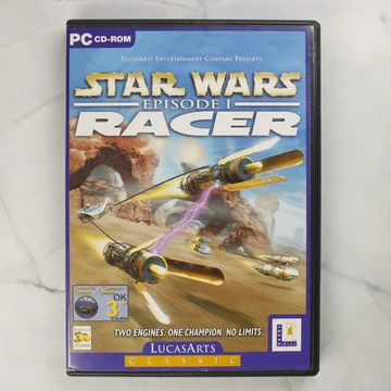 Star Wars Episode I Racer PC CD-ROM videójáték előlapi borítója
