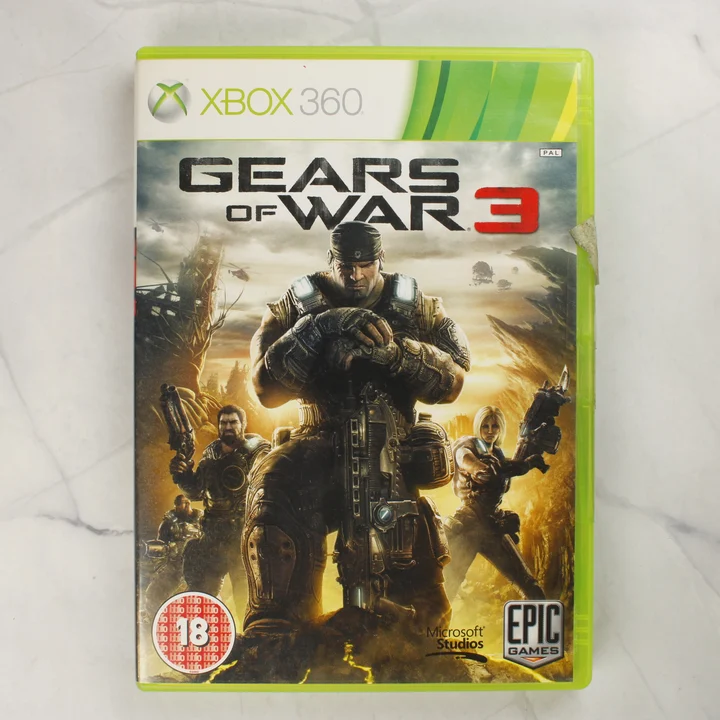 Gears of War 3 Xbox 360 előlap Gears of War 3 Xbox 360 játék elülső borítója