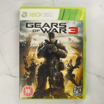 Gears of War 3 Xbox 360 játék elülső borítója