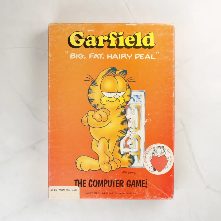 Garfield: Big, Fat, Hairy Deal ZX Spectrum játék dobozának eleje