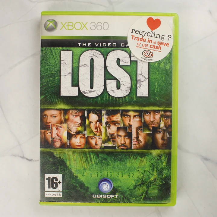 Lost The Video Game Xbox 360 tok elölnézet Lost The Video Game Xbox 360 játék tok előlapja