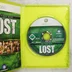Lost The Video Game Xbox 360 kinyitott doboz a játéktárcsával és kiskönyvvel