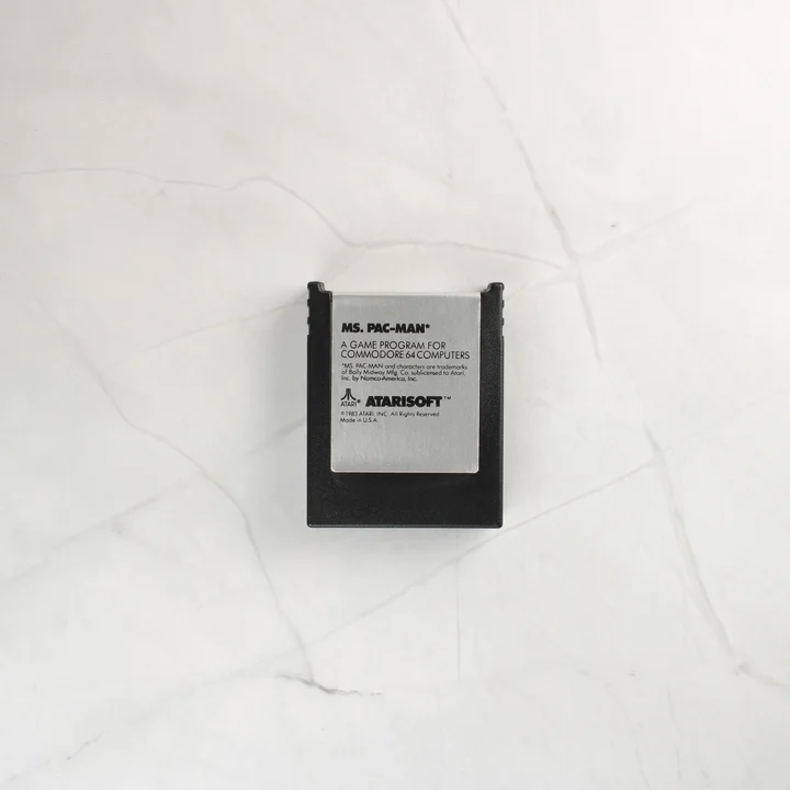 Ms. Pac-Man C64 cartridge Ms. Pac-Man Commodore 64 cartridge