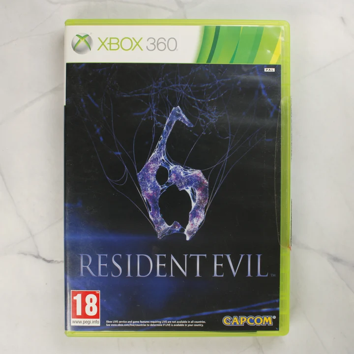 Resident Evil 6 Xbox 360 videójáték doboza elölről