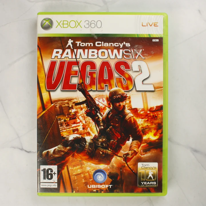 Tom Clancy's Rainbow Six Vegas 2 Xbox 360 borító Tom Clancy's Rainbow Six Vegas 2 Xbox 360 tok elölnézete
