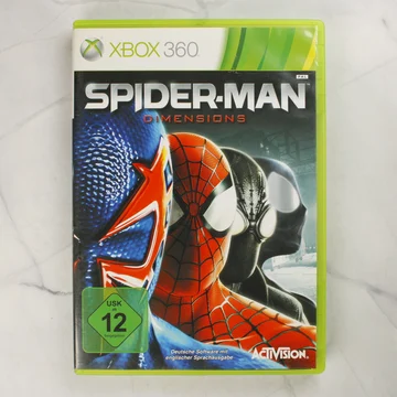 Spider-Man: Shattered Dimensions Xbox 360 dobozos játék előlapja