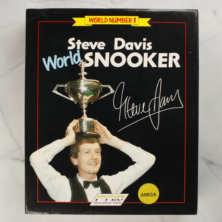 Steve Davis World Snooker Amiga számítógépes játék dobozának előlapja