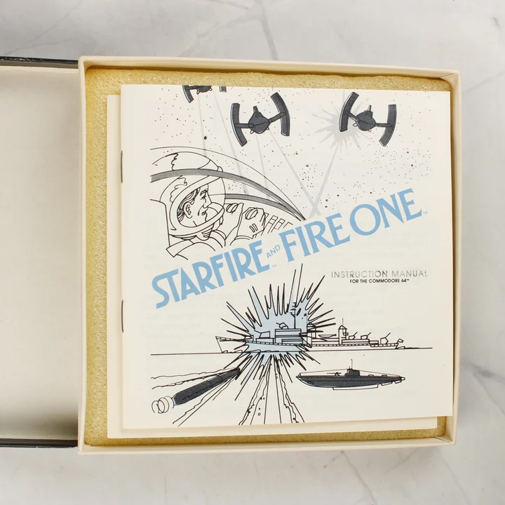 Starfire and Fire One Commodore 64 használati útmutató füzet
