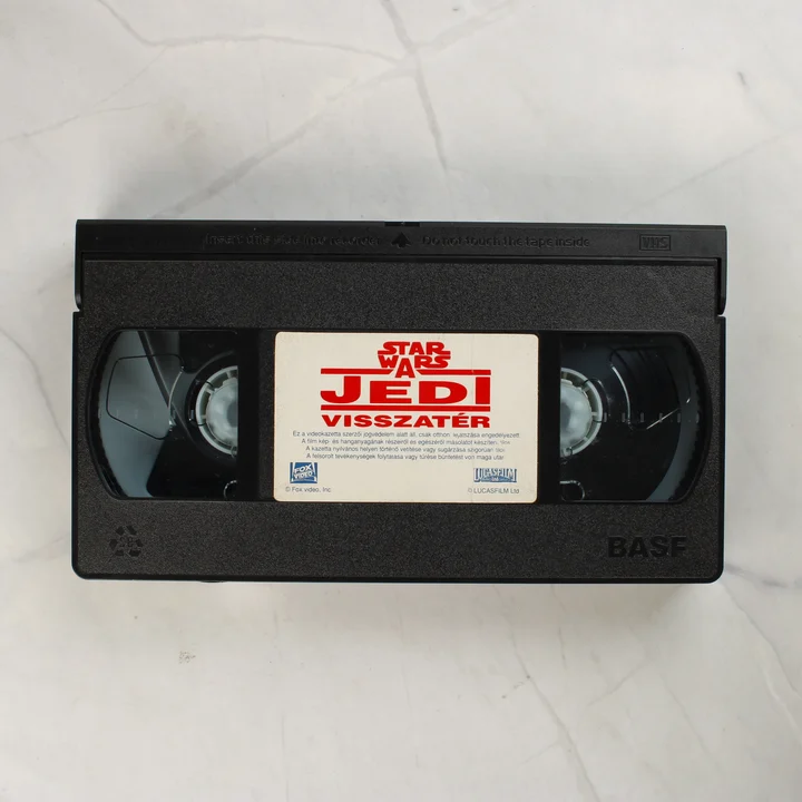 Star Wars: A Jedi visszatér fekete BASF videokazetta felülről