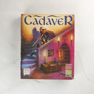 A Cadaver videójáték Amiga kiadásának színes kartondoboza elölről