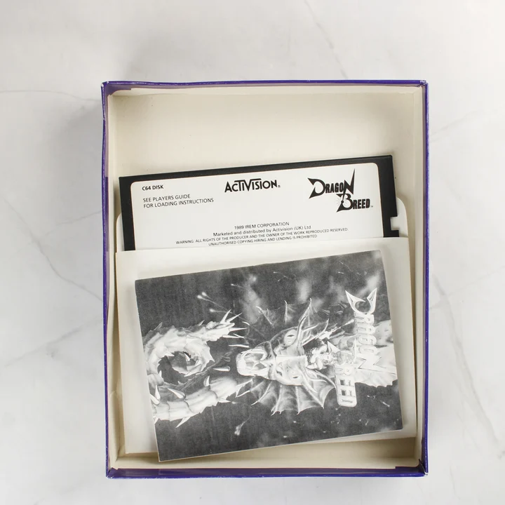 Dragon Breed C64 játék tartalma útmutatóval