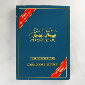 Trivial Pursuit Commodore Edition szoftvercsomag kék doboza