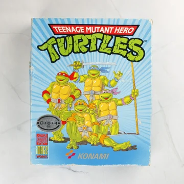 Teenage Mutant Hero Turtles Commodore 64 játék dobozának eleje
