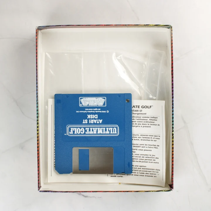 Greg Norman's Ultimate Golf floppy Kék floppy lemez a Greg Norman's Ultimate Golf játékhoz