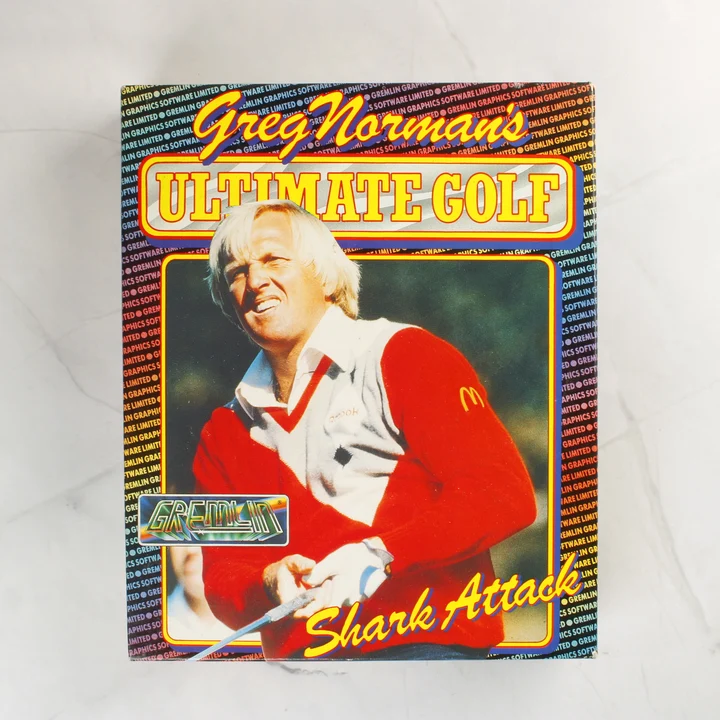 Greg Norman's Ultimate Golf doboz Greg Norman's Ultimate Golf Atari ST játék dobozának eleje