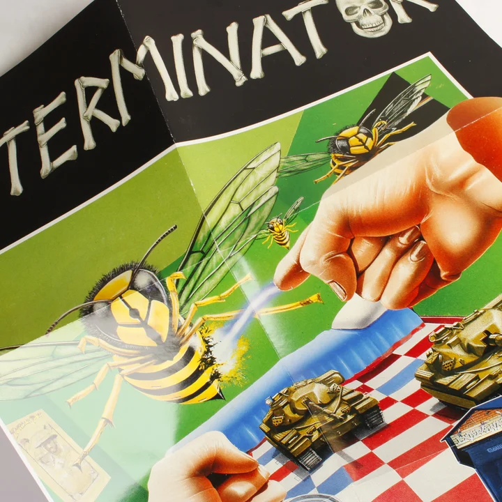 Az Exterminator játékhoz mellékelt színes poszter