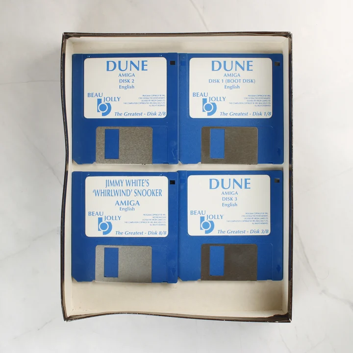 Dune és Jimmy White Snooker floppy lemezek