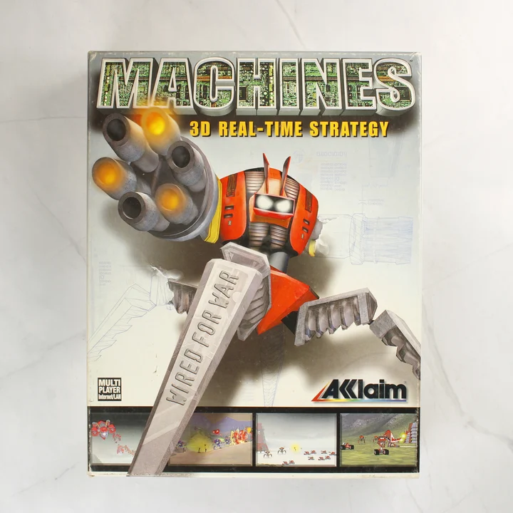 Machines PC Big Box elölnézet Machines PC játék nagy dobozos kiadása elölnézetből