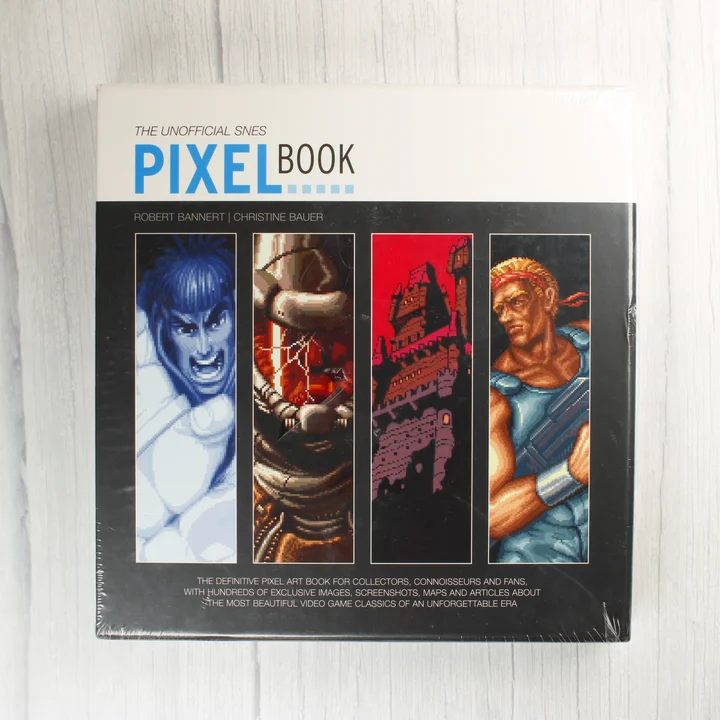 The Unofficial SNES Pixel Book előlapja fóliázva