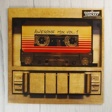 Guardians of the Galaxy Awesome Mix Vol. 1 bakelit lemez borítója