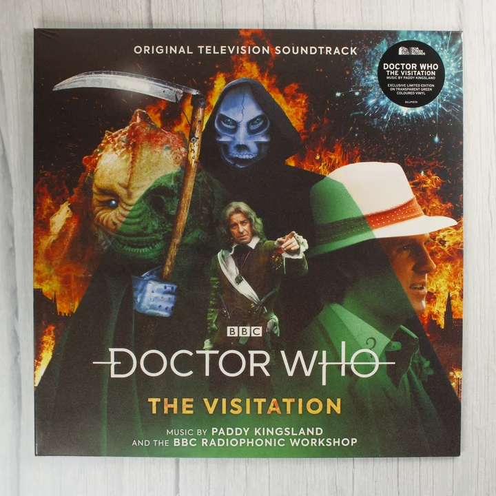 Doctor Who The Visitation bakelit lemez borítója