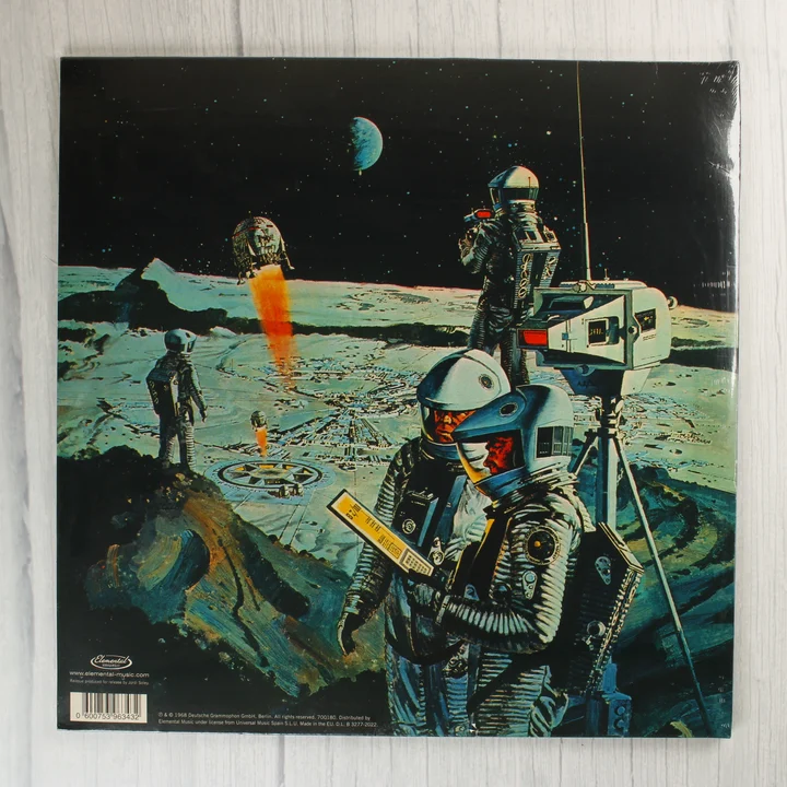 2001: A Space Odyssey bakelit lemez hátlap 2001: A Space Odyssey filmzene bakelit lemez hátlapja