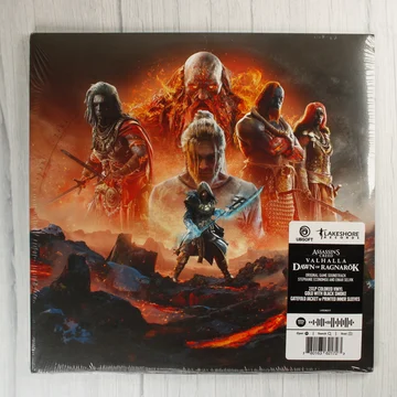 Assassin's Creed Valhalla Dawn of Ragnarök bakelit lemez borítója
