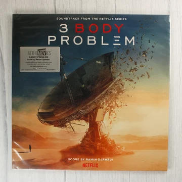 A 3 Body Problem sorozat filmzenéjének bakelit lemez borítója