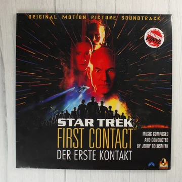 Star Trek: First Contact filmzene bakelit lemez előlapja