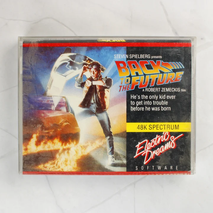 Back to the Future ZX Spectrum videójáték tokja elölről