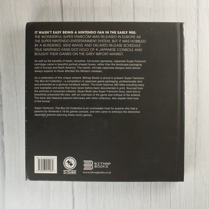 Super Famicom: The Box Art Collection könyv hátlapja